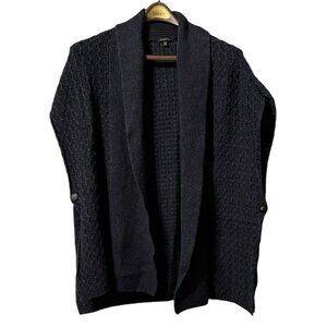 Talbots Women's Open Front Sleeveless Cardigan Wool‎ Blend Sweater Size S/M City